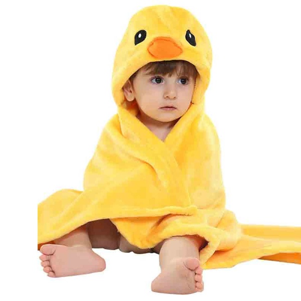 Soft Cartoon Duck Design Blanket Bath Towel