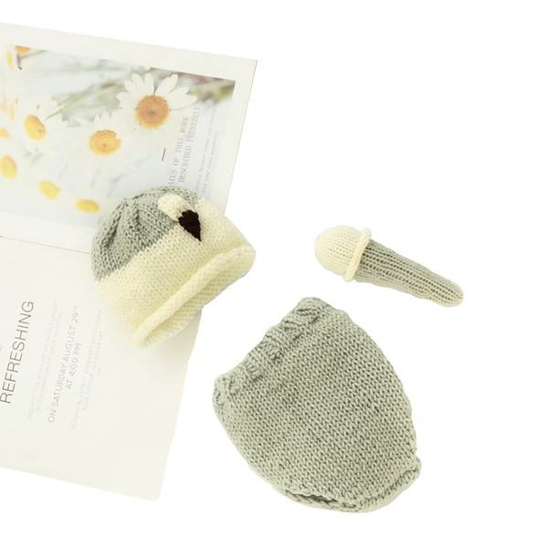 3-piece Ice-cream Design Baby Photography Props Set for Newborn Girl Boy