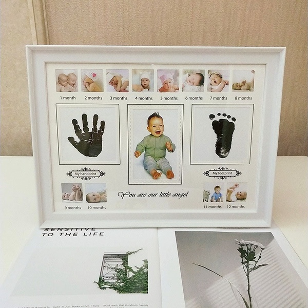 Baby’s First Year Photo Frame Hand Inkpad Watermark Souvenir