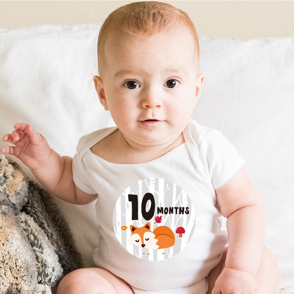 Cute Lion Print Baby Milestone Blanket Photography Background Prop