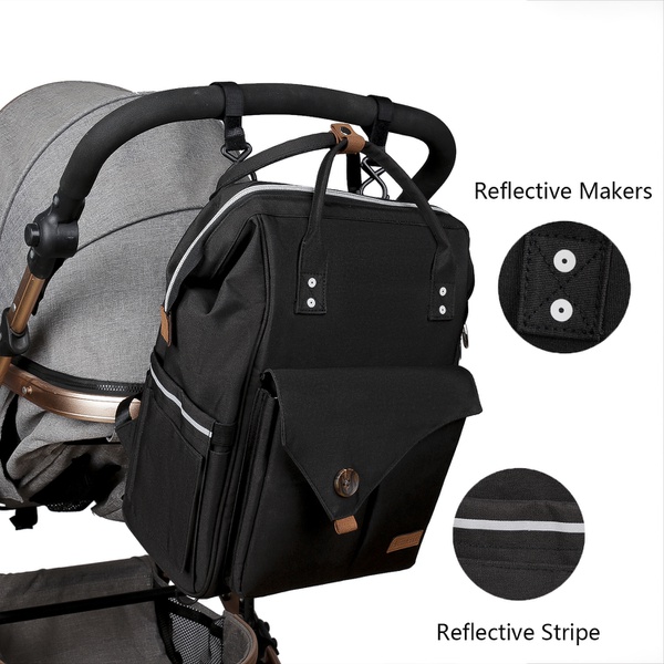 Alameda Large Waterproof Capacity Oxford Diaper Bag Backpack