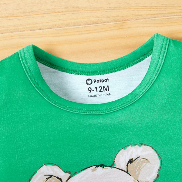 Baby Adorable Cartoon Animal Koala Letter Print Tee