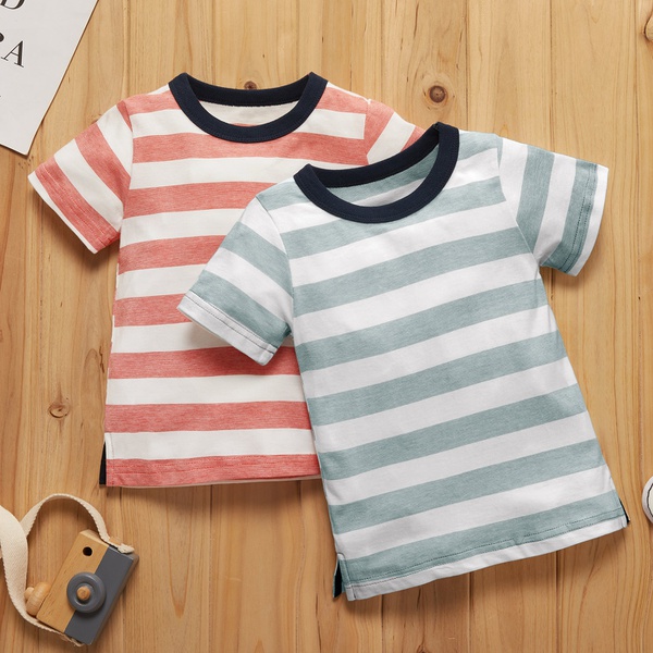 Baby Casual Striped Short-sleeve Tee
