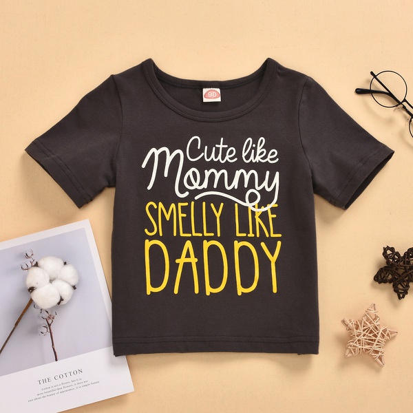 Letter Print Short-sleeve Tee