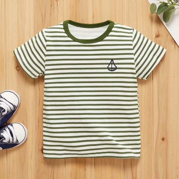 Baby Boy Casual Striped Tee