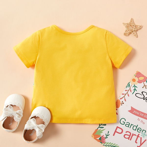 Baby Girl Rainbow Short-sleeve Tee