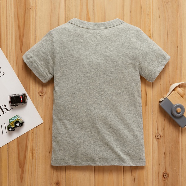 Baby Boy Cartoon Vehicle Print Short-sleeve Tee