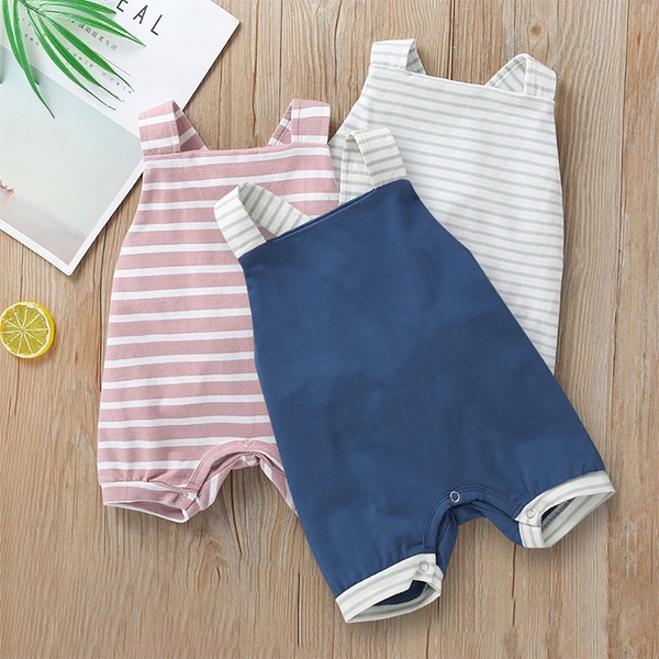 Baby Boy / Girl Denim Style Sleeveless Romper