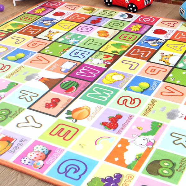 Alphabet Fruit Print Baby Play Crawling Mat