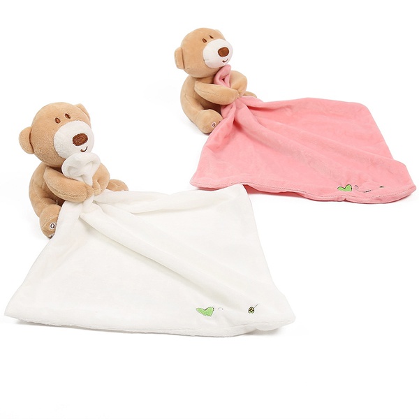 Bear Design Baby Security Blanket