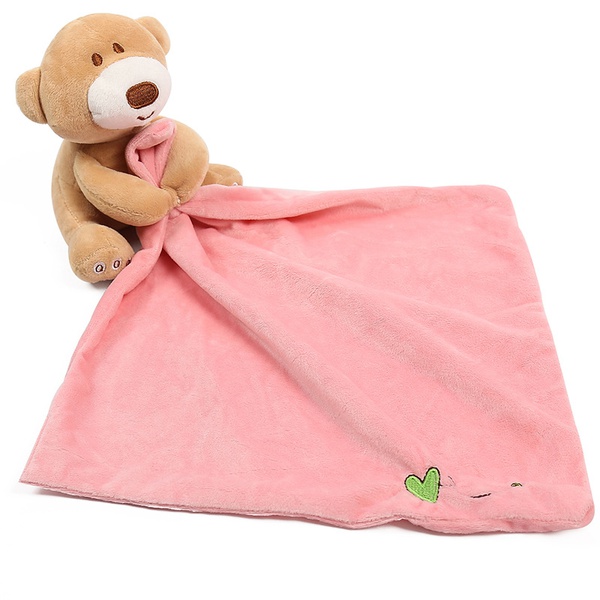 Bear Design Baby Security Blanket