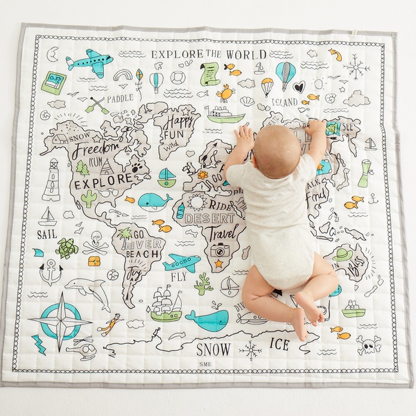 Map Design Play Mat