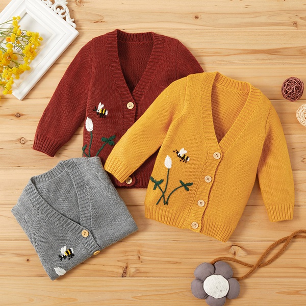 Baby Cool Cartoon Knitted Coat