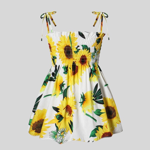 Baby Sunflower Strappy Dresses