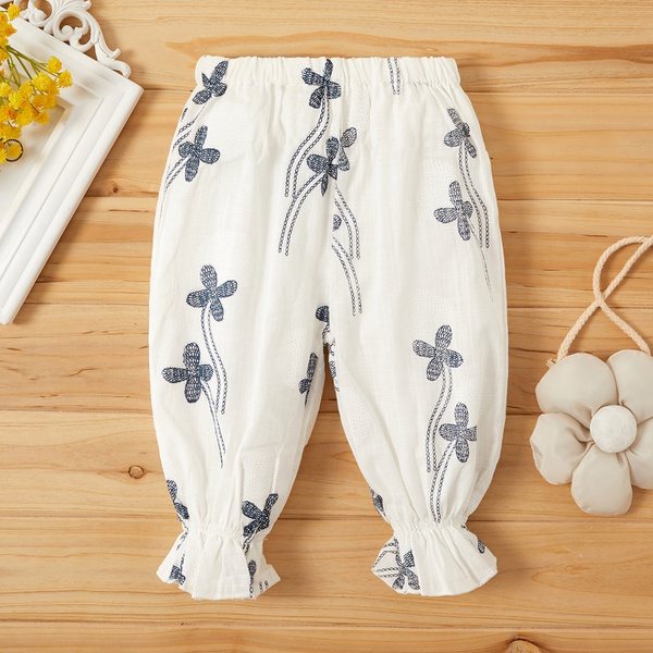 Baby Girl Sweet Flower Allover Pants