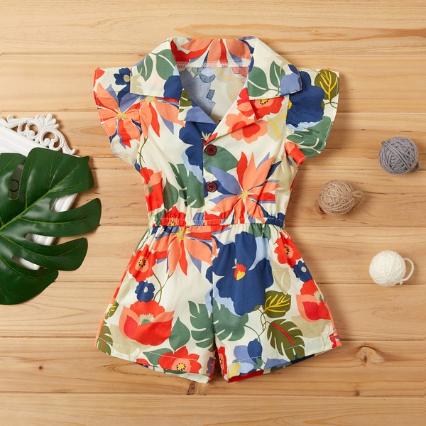 Baby / Toddler Girl Summer Floral Allover Onesies