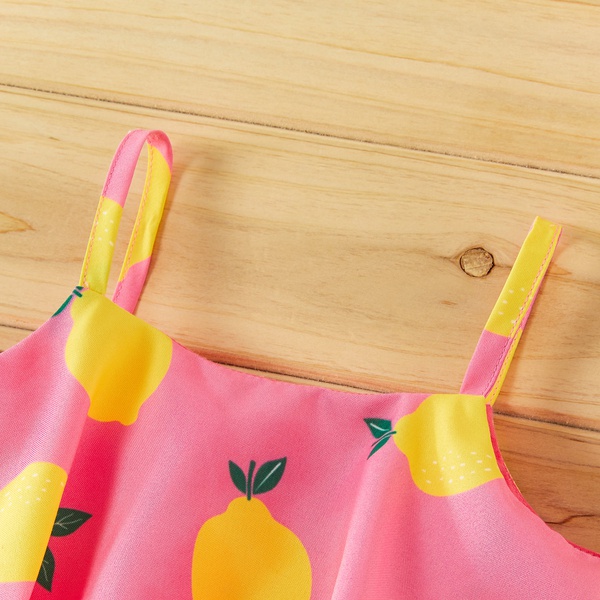 3-piece Pear Print Slip Top and Shorts Set