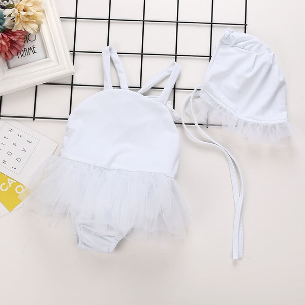 Onepiece Slip Mesh Design Swimwear