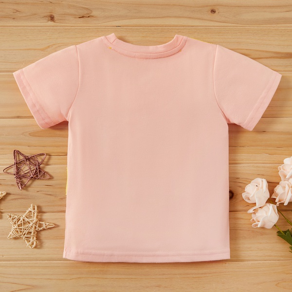 Baby / Toddler Giraffe Decor Solid Tee