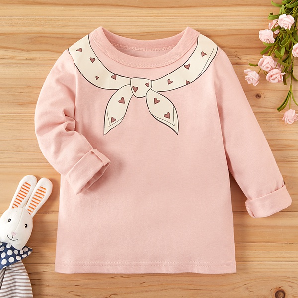 Baby / Toddler Cute Print Long-sleeve Tee