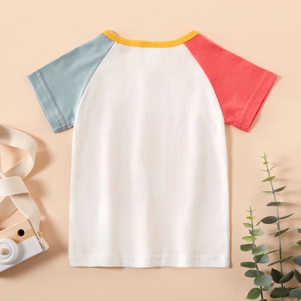 Baby / Toddler Adorable Lion Print Colorblock Tee