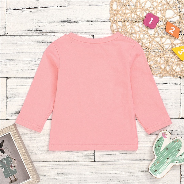 Baby / Toddler Girl MAMA’S BESTIE Print Solid Long-sleeve Top