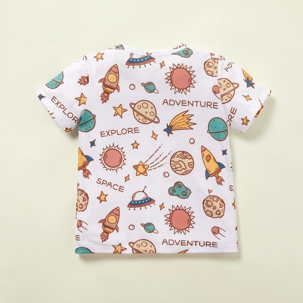 Toddler Adorable Space Print Tee