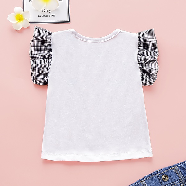 Baby / Toddler Girl Stylish Eyelash Print Tee