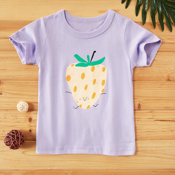 Baby / Toddler Girl Adorable Strawberry Print Tee