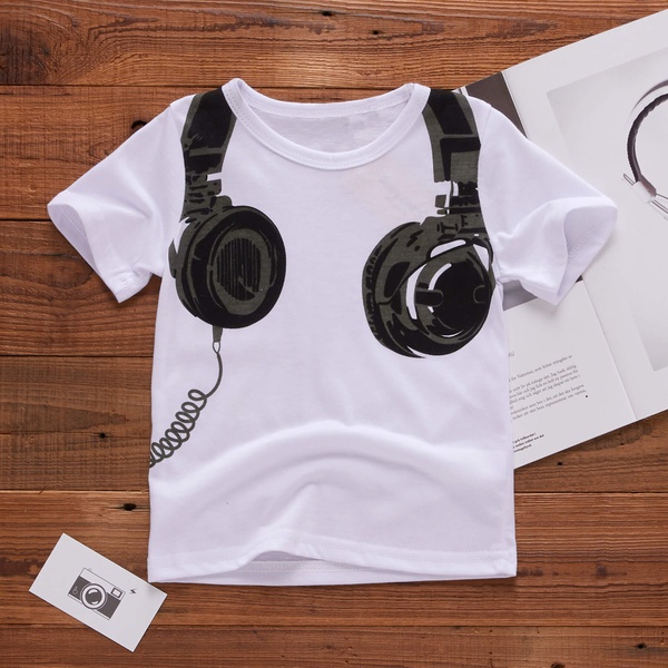 Cool Headset Print Baby Boy’s T-shirt