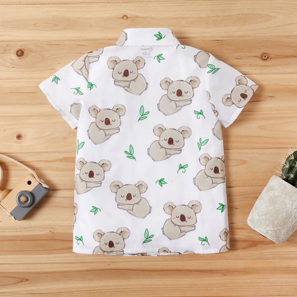 Toddler Boy Adorable Koala Print Shirt