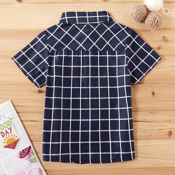 Toddler Boy Gentleman Plaid Shirt