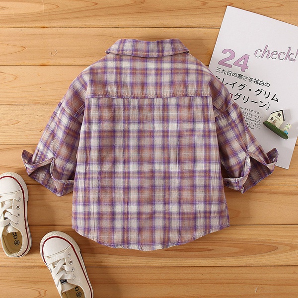 Toddler Boy Casual Plaid Shirt