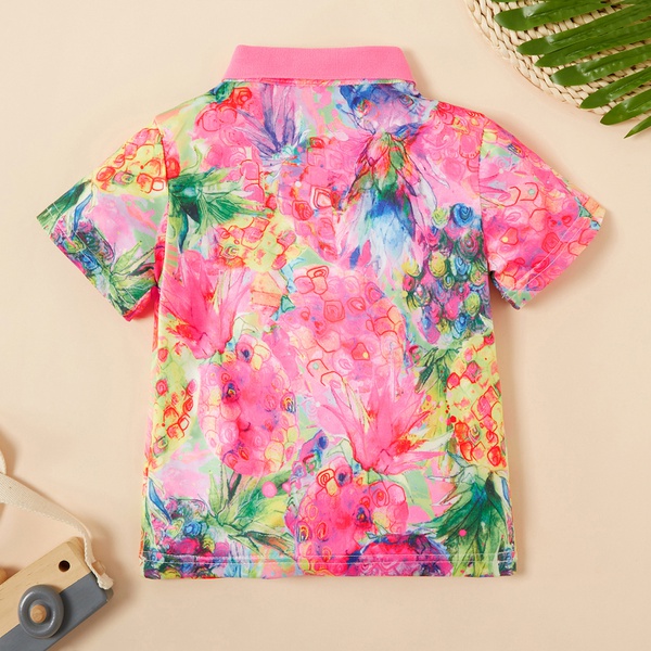 Baby / Toddler Boy Colorful Floral Shirt