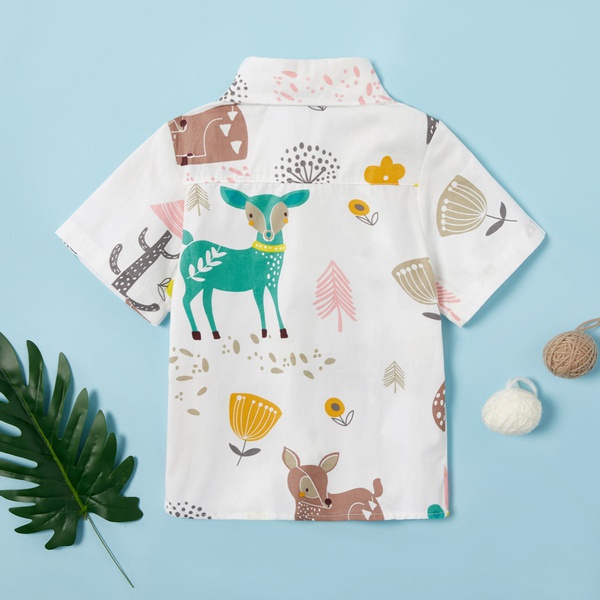 Toddler Boy Adorable Animal Print Shirt