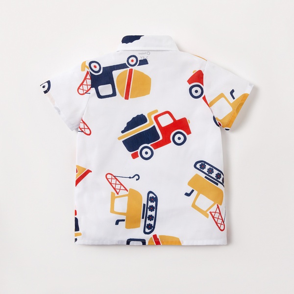 Toddler Boy Adorable Car Print Shirt