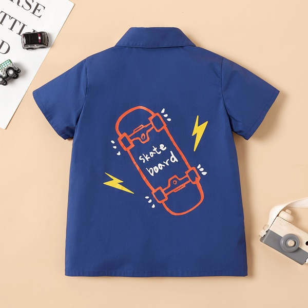 Toddler Boy Letter Print Shirt