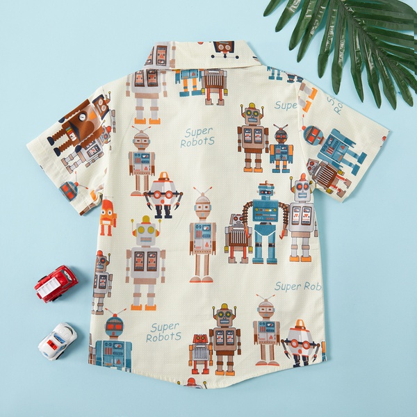 Toddler Boy Stylish Space Print Shirt