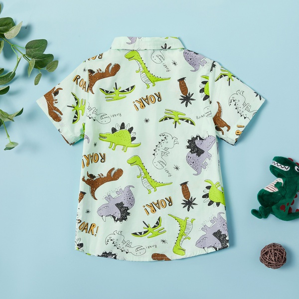 Toddler Boy Adorable Dinosaur Print Shirt