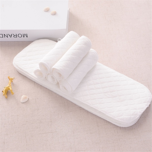 10 Pcs Three-layer Cotton Cloth Diaper Inserts