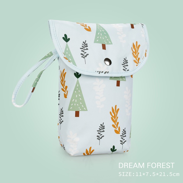 Animal Cartoon Print Waterproof Hanging Cloth Diaper Wet/Dry Bags