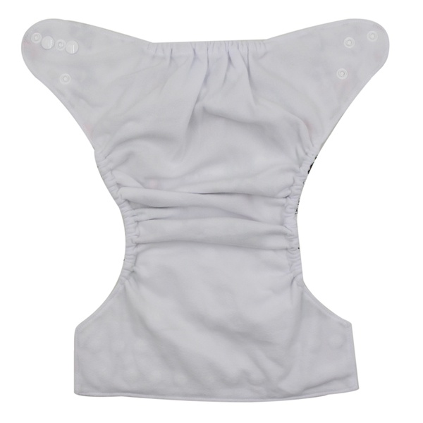 Reusable Adjustable Grey Cloth Diaper with One Insert