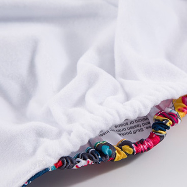 Reusable Washable Adjustable Fish Print Cloth Diaper