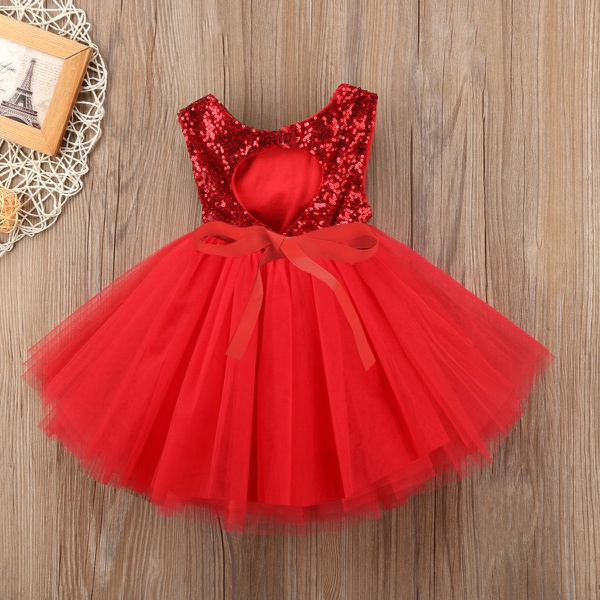 Baby/ Toddler Girl’s Sequin Tulle Party Dresses
