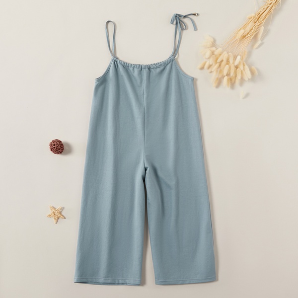 Fashionable Solid Suspender Pants