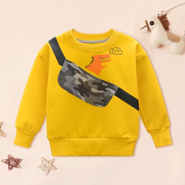 hionable Faux Chest Bag Animal Print Sweater