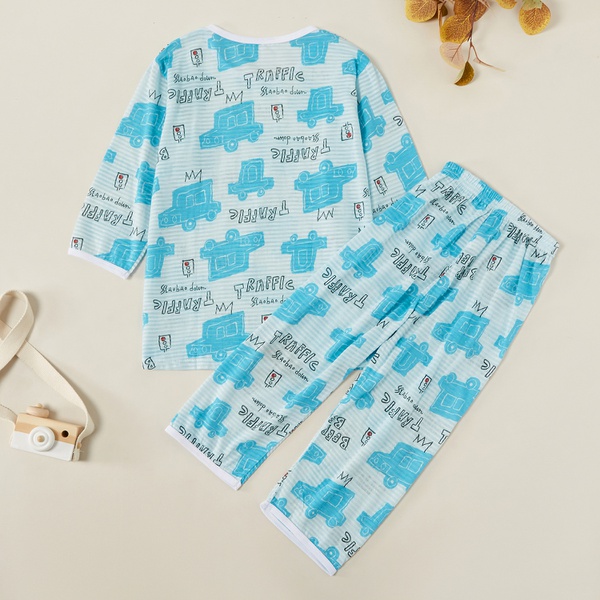 Stylish Car Print Allover Tee and Pants Set