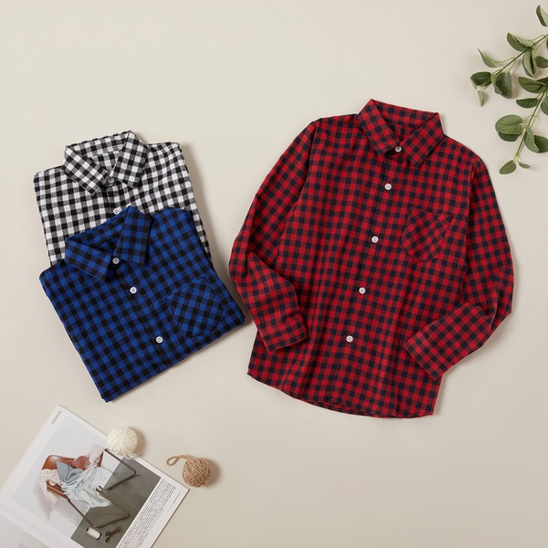 Fashionable Plaid Long-sleeve Shirt