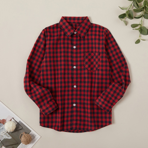 Fashionable Plaid Long-sleeve Shirt