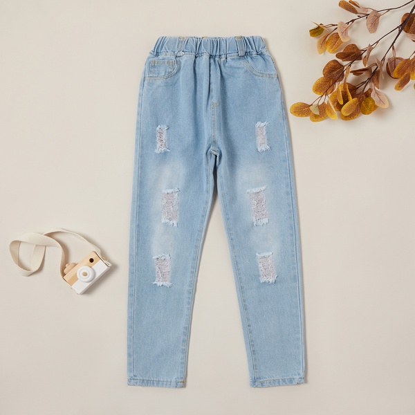 Casual Ripped Denim Jeans
